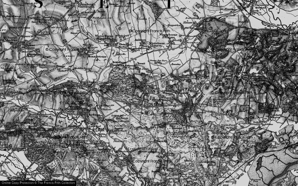 Old Map of Woodlake, 1898 in 1898