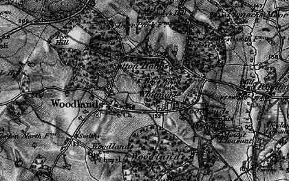 Old map of Woodlands in 1895