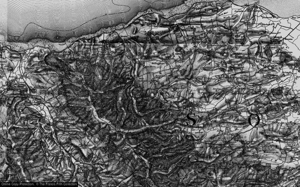 Old Map of Woodlands, 1898 in 1898