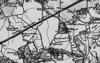 Old map of Woodlands Park in 1895