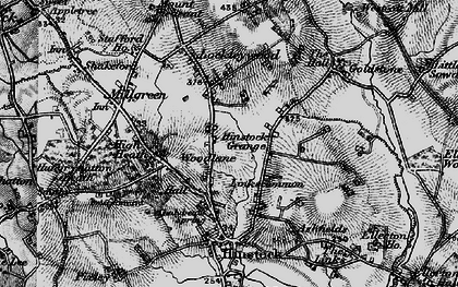 Old map of Woodlane in 1897