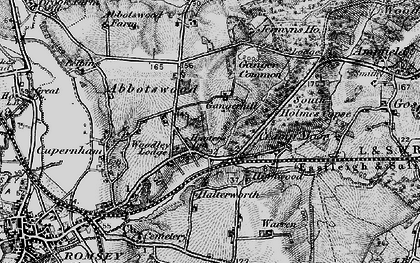 Old map of Woodley in 1895