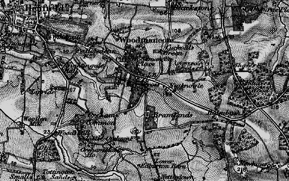 Old map of Woodmancote in 1895