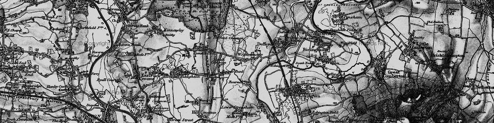 Old map of Woodmancote in 1898