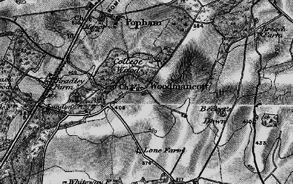 Old map of Woodmancott in 1895