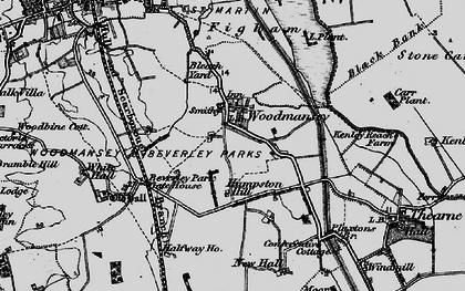 Old map of Woodmansey in 1898