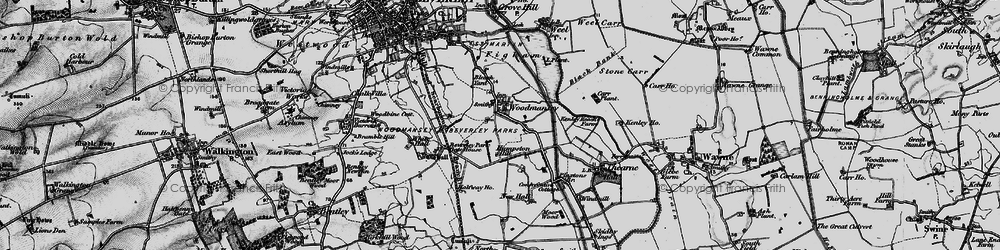 Old map of Beverley Parks Crossing in 1898