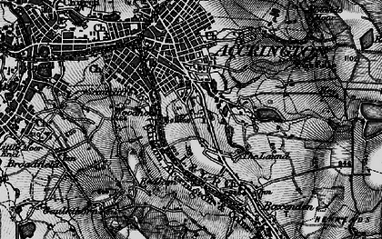 Old map of Woodnook in 1896