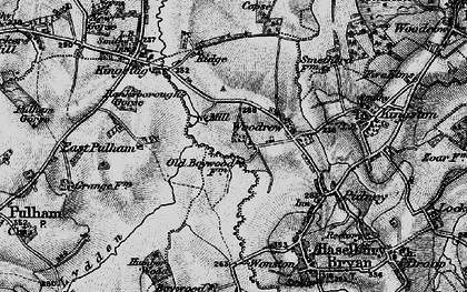 Old map of Woodrow in 1898