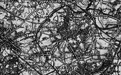 Old map of Woods Bank in 1899