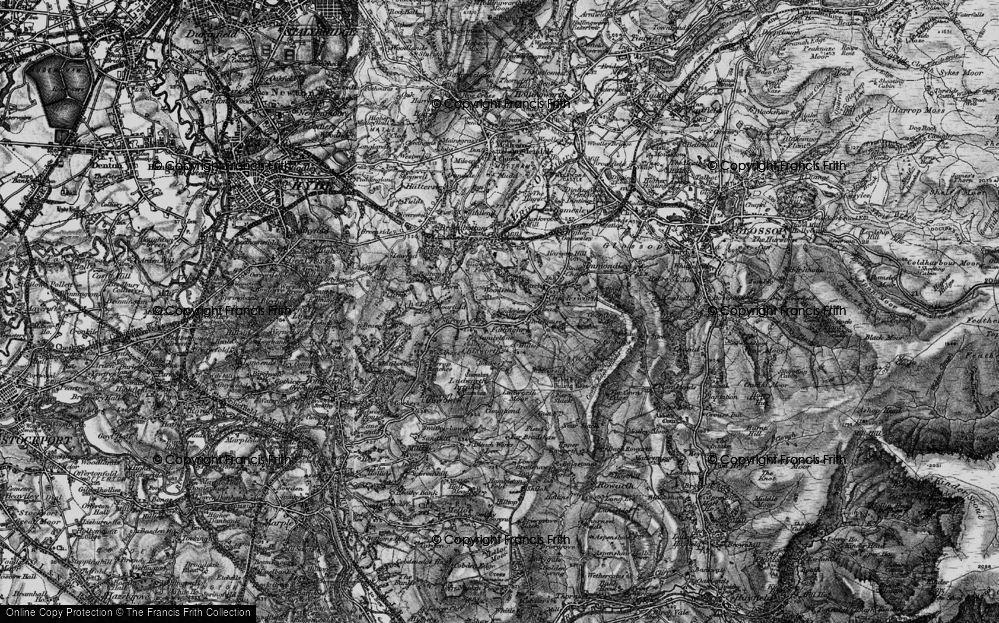 Old Map of Woodseats, 1896 in 1896