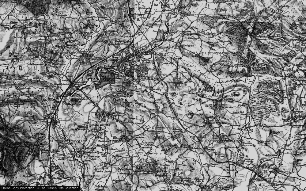 Old Map of Woodseaves, 1897 in 1897