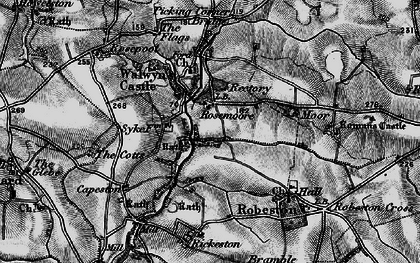 Old map of Rickeston in 1898