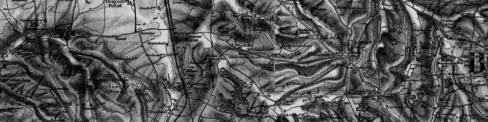 Old map of Aldbourne Chase Ho in 1898