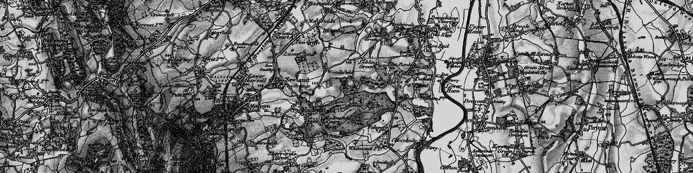 Old map of Woodsfield in 1898