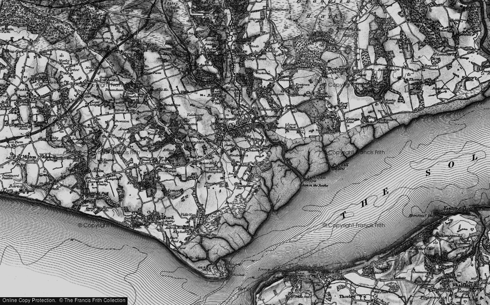 Old Map of Woodside, 1895 in 1895