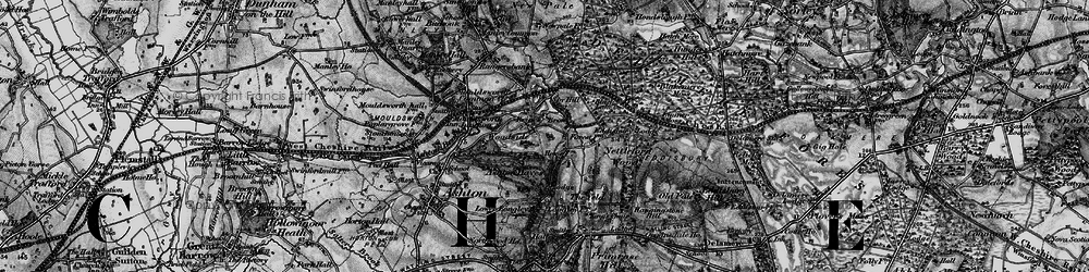 Old map of Brine's Brow in 1896
