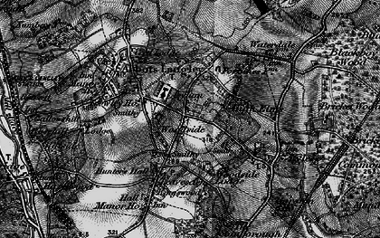Old map of Woodside in 1896