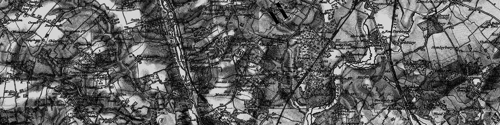 Old map of Woodside in 1896