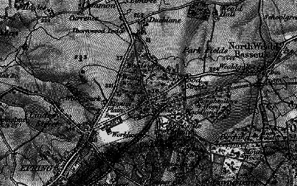 Old map of Woodlands in 1896