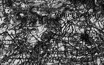 Old map of Woodside in 1899