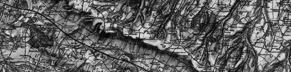 Old map of Woodside Green in 1895