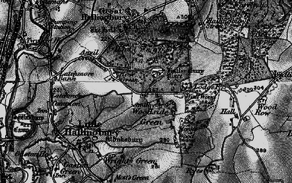 Old map of Woodside Green in 1896