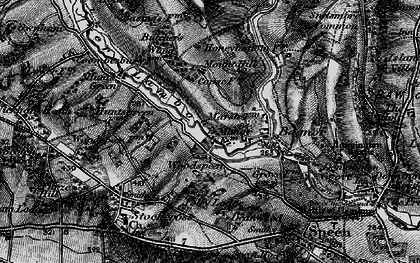 Old map of Woodspeen in 1895