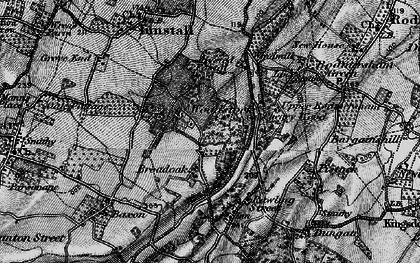 Old map of Woodstock in 1895