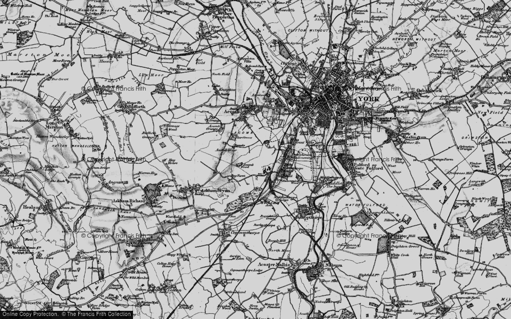 Old Map of Woodthorpe, 1898 in 1898