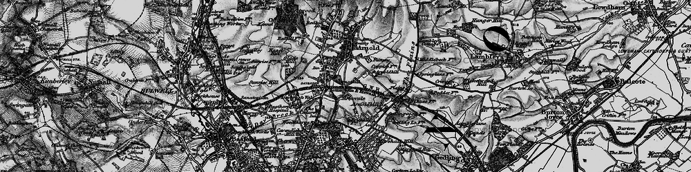 Old map of Woodthorpe in 1899