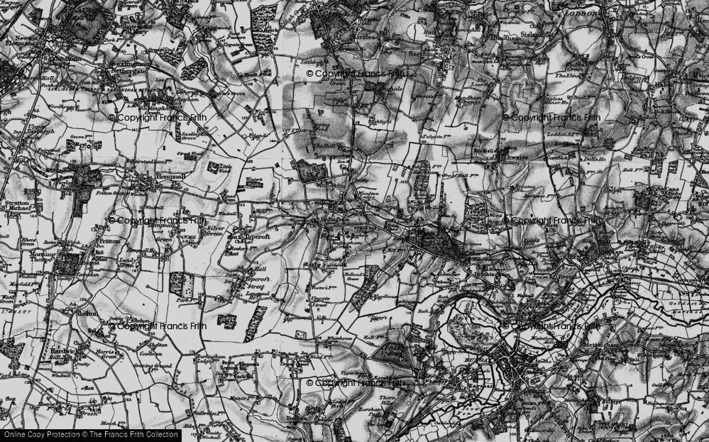 Old Map of Woodton, 1898 in 1898