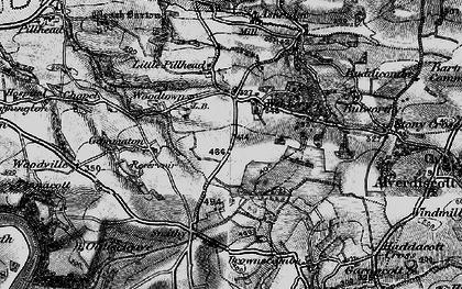 Old map of Ashridge in 1895