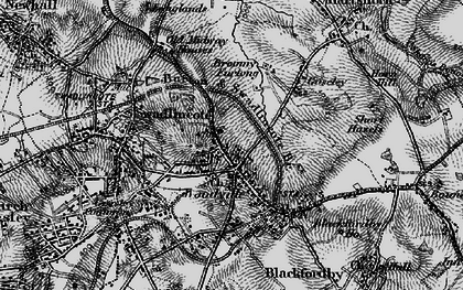 Old map of Woodville in 1895