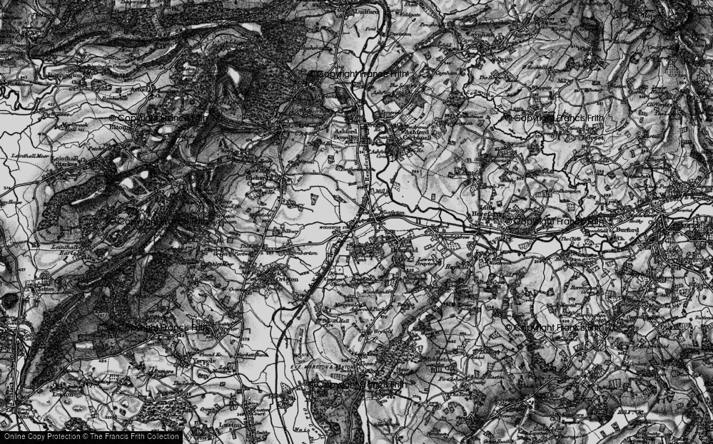 Old Map of Woofferton, 1899 in 1899