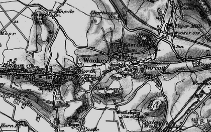 Old map of Wookey in 1898
