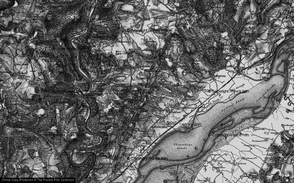 Old Map of Woolaston Slade, 1897 in 1897