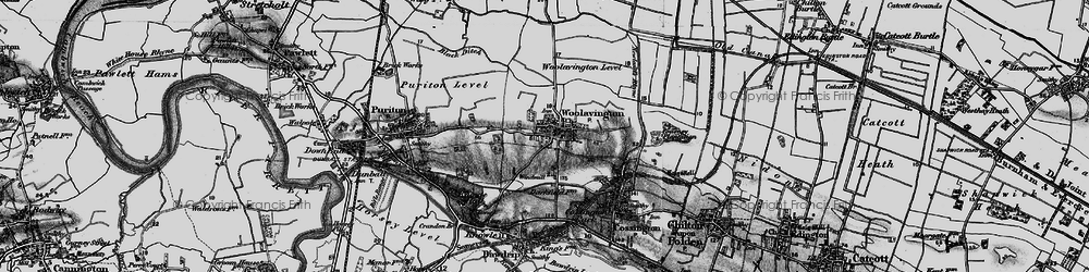 Old map of Woolavington in 1898