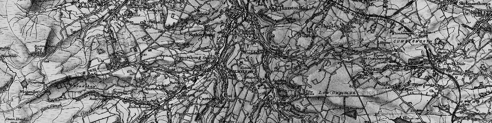 Old map of Wooldale in 1896
