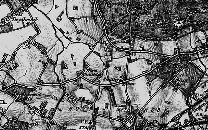 Old map of Woolfall Heath in 1896