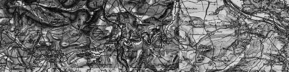 Old map of Woollard in 1898