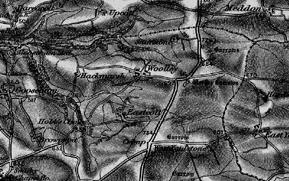 Old map of Woolley in 1896