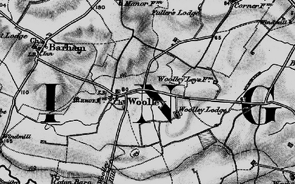 Old map of Woolley Hill in 1898