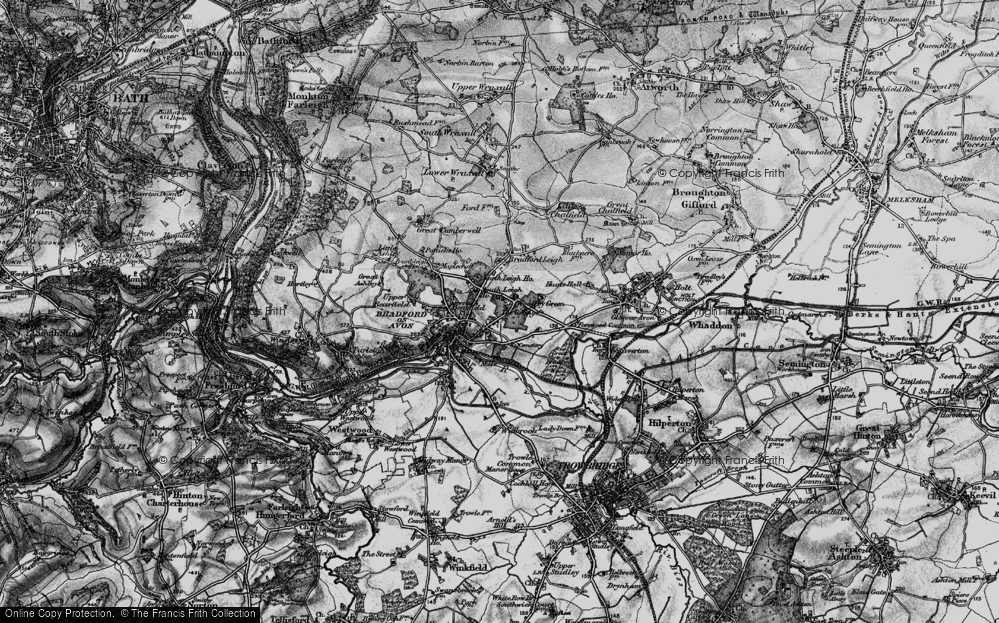 Old Map of Woolley Green, 1898 in 1898