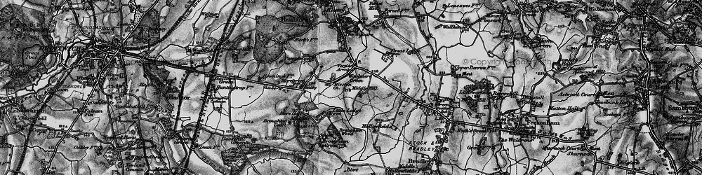 Old map of Broughton Wood in 1898