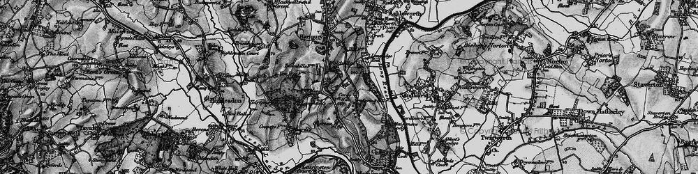 Old map of Woolridge in 1896