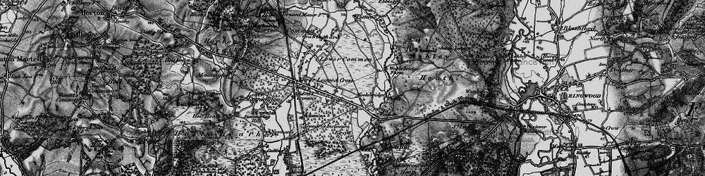 Old map of Woolsbridge in 1895