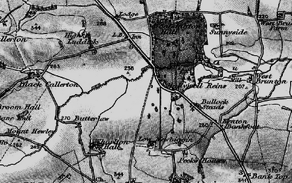 Old map of Woolsington in 1897