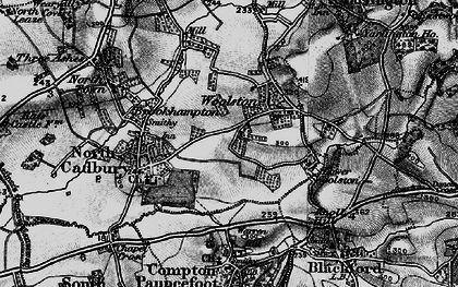Old map of Woolston in 1898