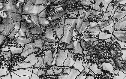 Old map of Woonton in 1898